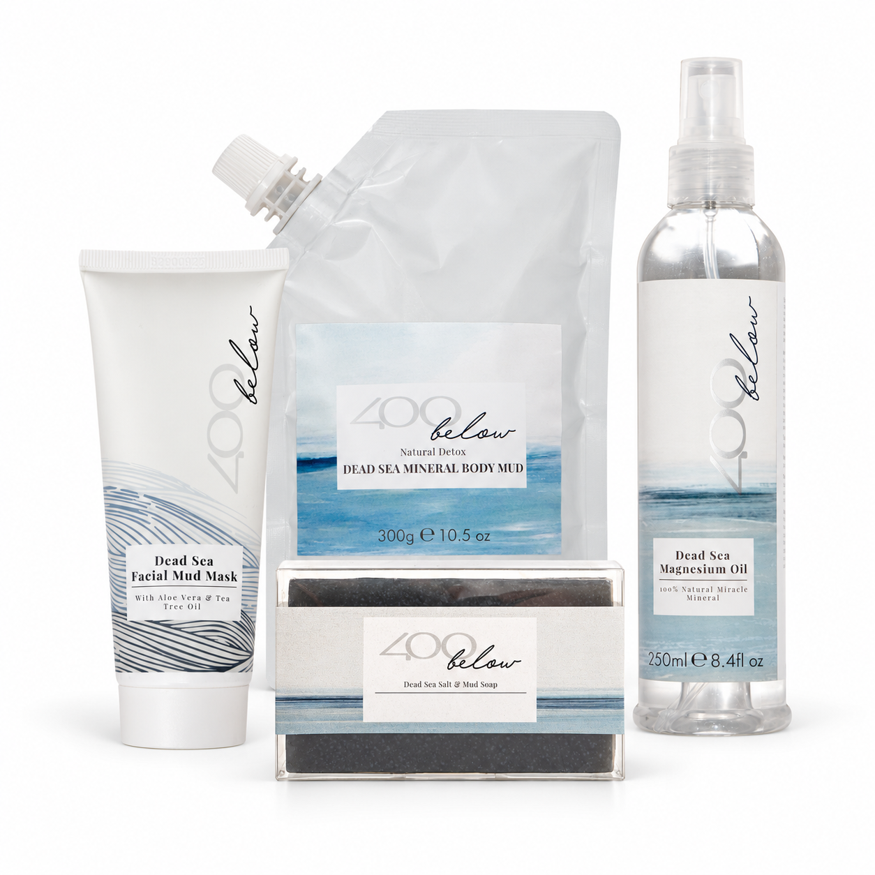 Full Body Home Spa Kit — 4 products, photographed together